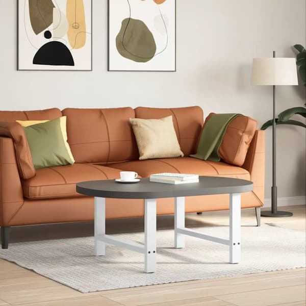 Soffbordsben vit 2 st 70x(42-43) cm stål