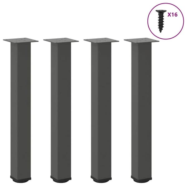 Soffbordsben 4 st antracit 72-74 cm stål
