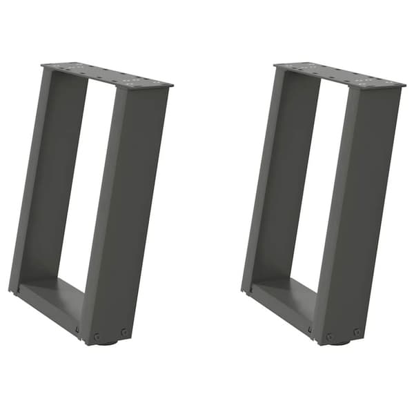 Soffbordsben U-formade 2 st antracit 38x(42-43) cm stål