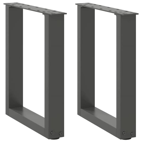 Soffbordsben U-formade 2 st antracit 28x(42-43) cm stål