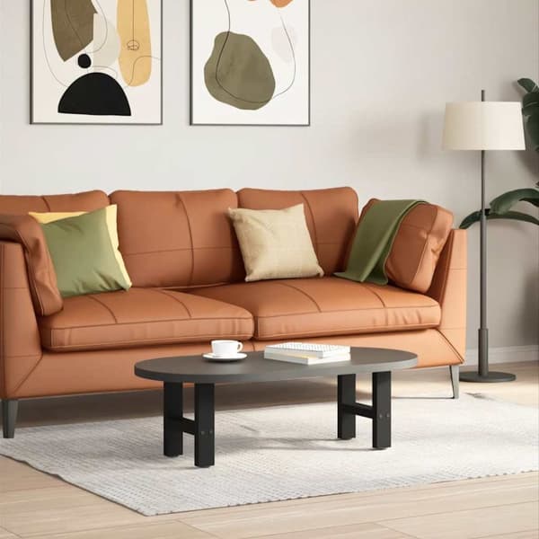 Soffbordsben svart 2 st 40x(30-31) cm stål
