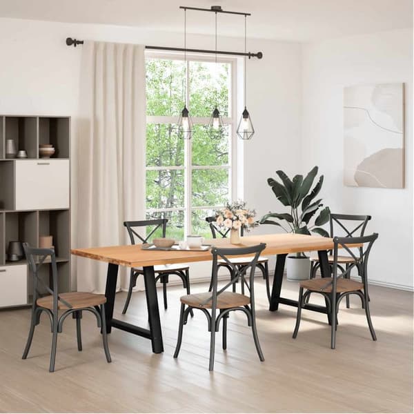 Soffbordsben A-formade 2 st svart 90x(72-73) cm stål