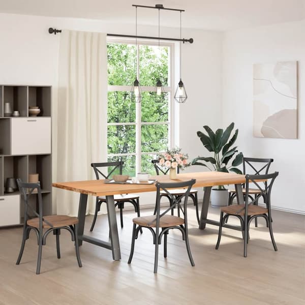 Soffbordsben A-formade 2 st antracit 90x(72-73) cm stål