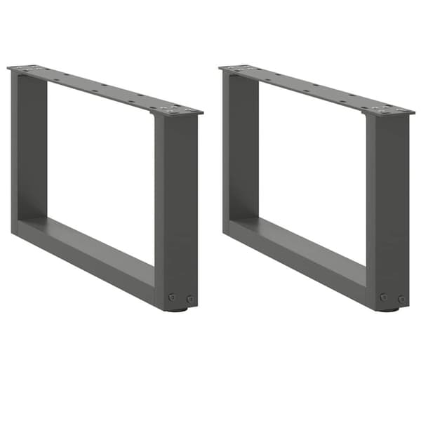 Soffbordsben U-formade 2 st antracit 60x(30-31) cm stål