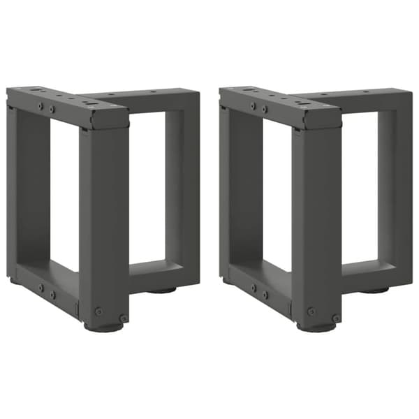 Soffbordsben T-formade 2 st antracit 30x25x(30-31) cm stål