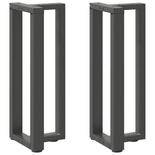 Konsolbordsben T-formad 2 st antracit 25x28x(72-73) cm stål