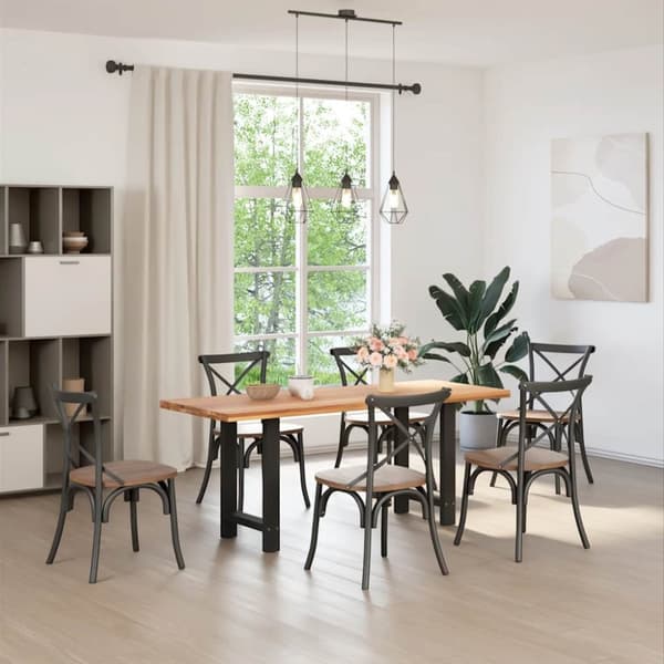 Soffbordsben svart 2 st 60x(72-73) cm stål
