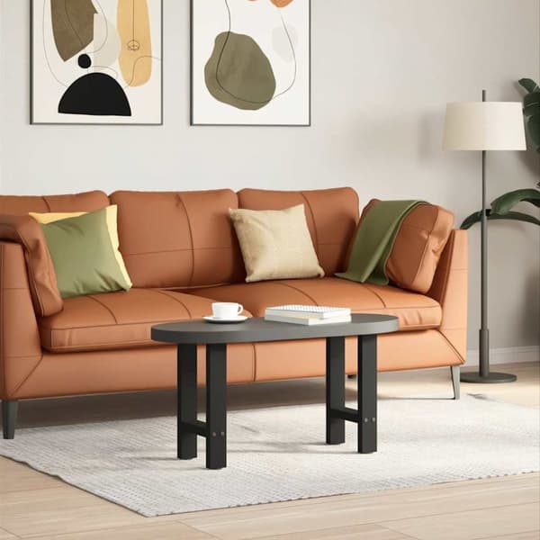 Soffbordsben svart 2 st 38x(42-43) cm stål
