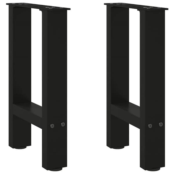 Soffbordsben svart 2 st 38x(42-43) cm stål
