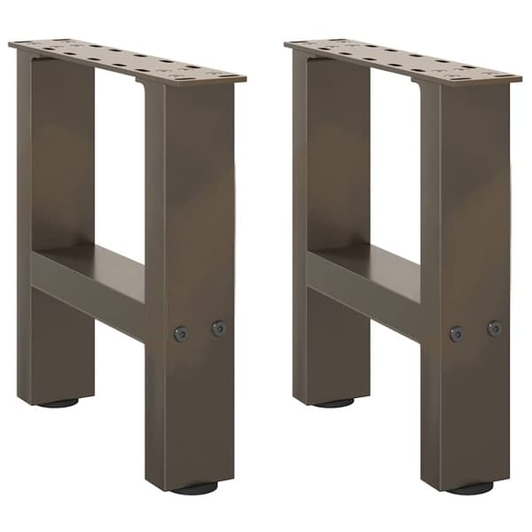 Soffbordsben naturligt stål 2 st 30x(30-31) cm stål