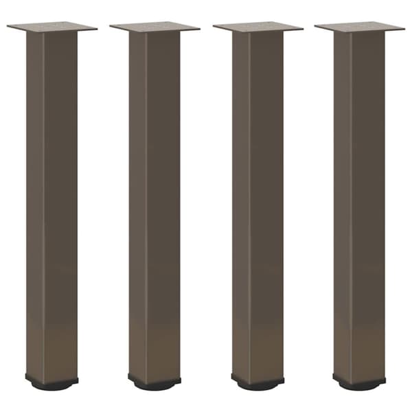 Soffbordsben 4 st naturstål 72-74 cm stål