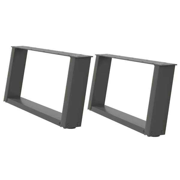 Soffbordsben U-formade 2 st antracit 70x(30-31) cm stål