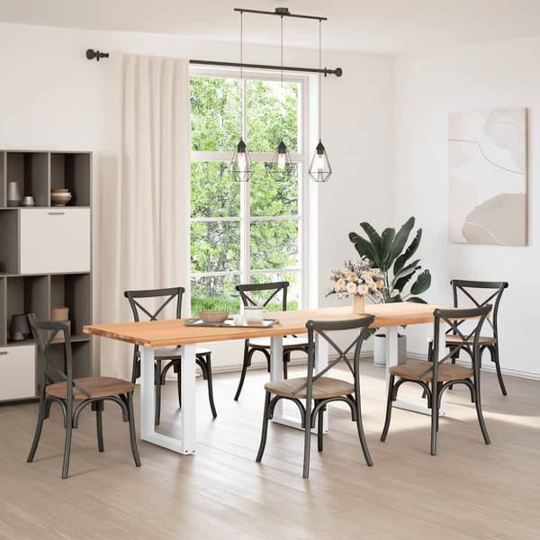 Soffbordsben U-formade 3 st vit 70x(72-73) cm stål