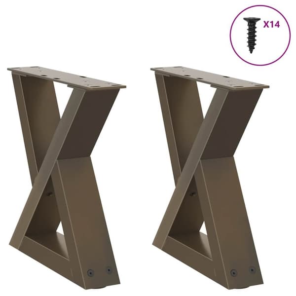 Soffbordsben 2 st naturligt stål 30x(30-31,3) cm stål