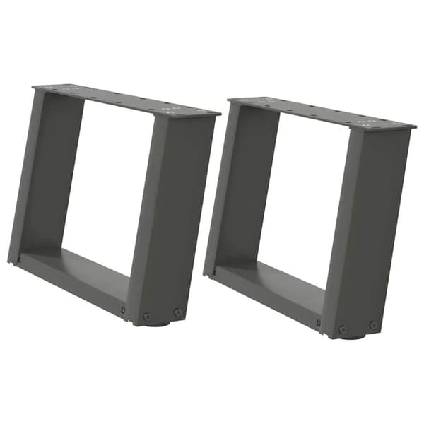 Soffbordsben U-formade 2 st antracit 40x(30-31) cm stål