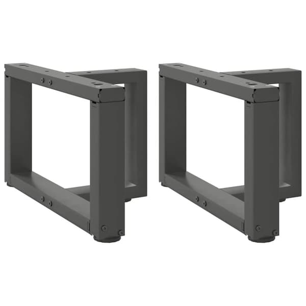 Soffbordsben T-formade 2 st antracit 50x25x(30-31) cm stål