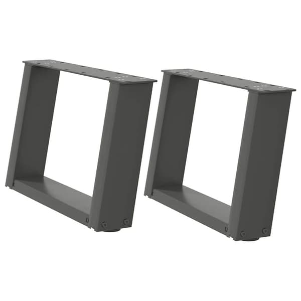 Soffbordsben U-formade 2 st antracit 50x(30-31) cm stål
