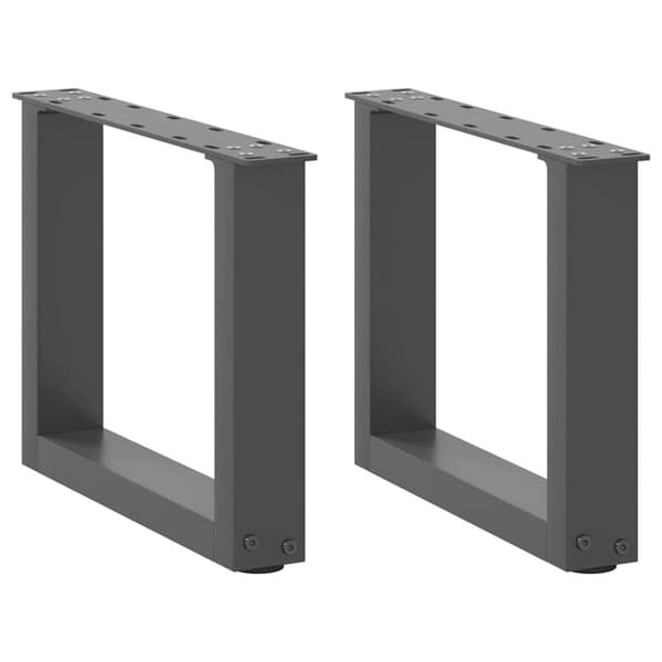 Soffbordsben U-formade 2 st antracit 40x(30-31) cm stål