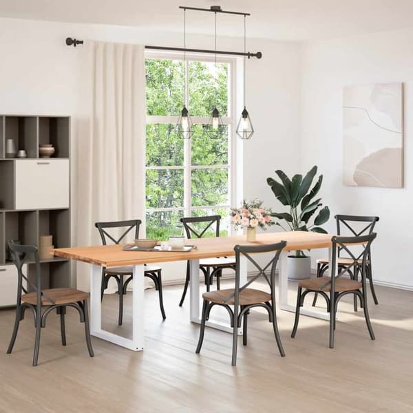 Soffbordsben U-formade 3 st vit 80x(72-73) cm stål