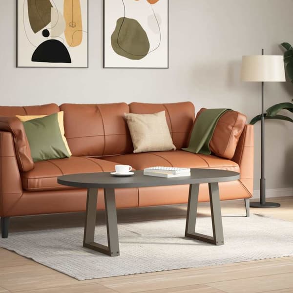 Matbordsben V-formade 2 st naturstål 38x(42-43,3) cm stål