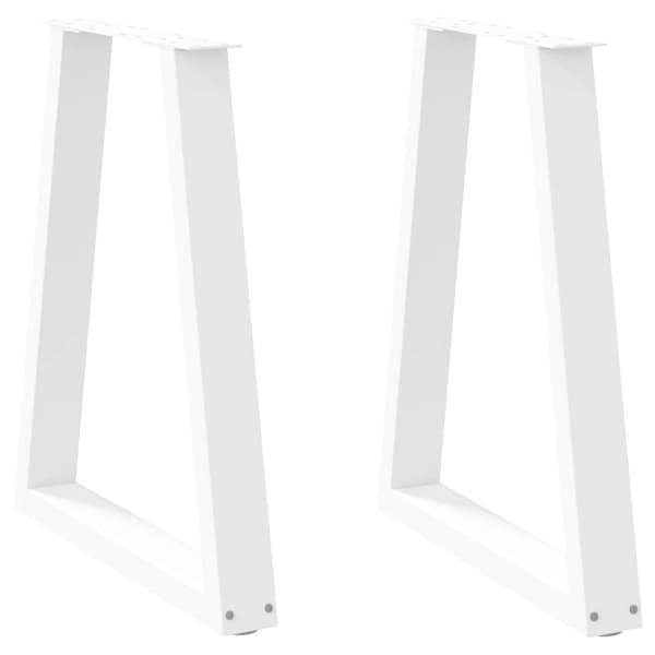 Soffbordsben V-formade 2 st vit 50x(72-73) cm stål