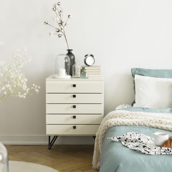 Relaxdays Hårnålben, set med 4, 2 distanser, i metall, pallar, bord och skåp, 15 cm h; svart