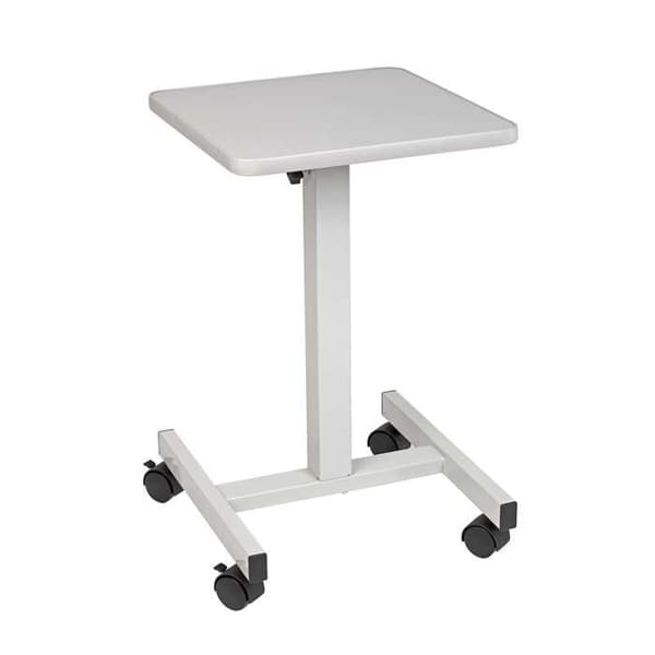 MAUL Bord 38 x 38 cm - med hjul - grå - metall - 1 styck