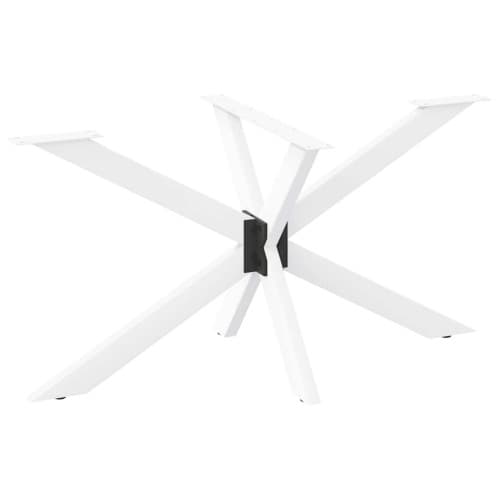Matbordsben spindelformad vit 120x68x(72-73) cm stål