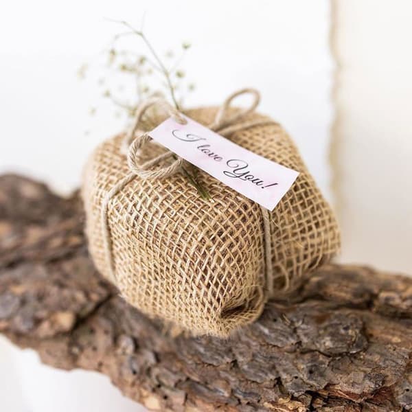 Creative Deco Ribbon Jute Bordslöpare | 20cm x 10m Beige | Bröllopsdekoration | Jute Bordslöpare | Julbordsdekoration