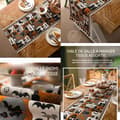 Miniatyrbild 3 av 4: INN Halloween 35x180cm Halloween Duk Atmosfär Bordslöpare Halloween Bomull Tryckt Bordsduk Festdekoration Servett