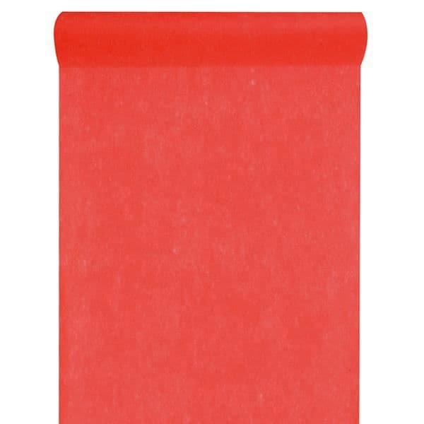 Bordduk - icke vävd - Röd - 30 cm x 10 meter - Kan skäras - Frayed resistant