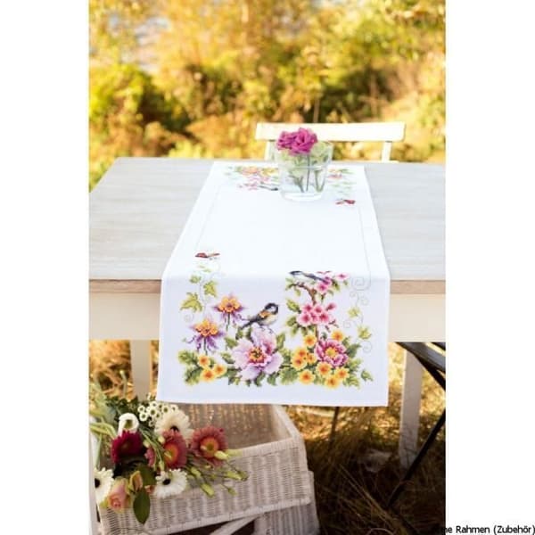 Vervaco "Spring Mood" Bordslöpare, Räknemönster Toile