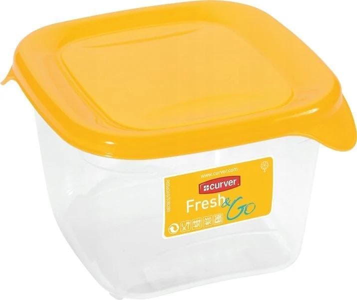 CURVER - gul Fresh & Go 0,45L matbehållare