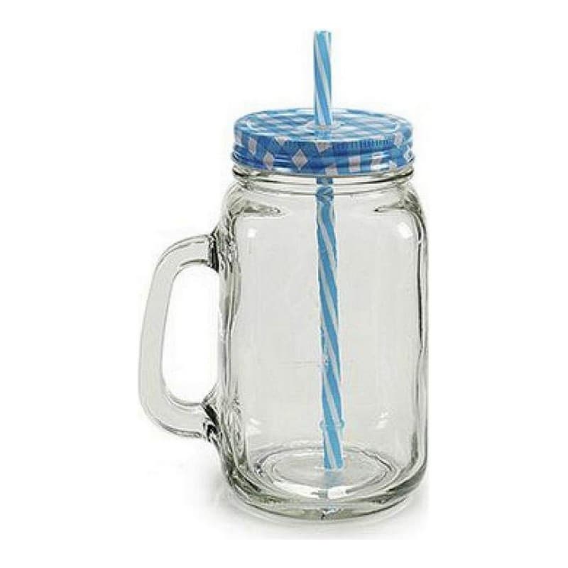 Krus med Skruvlock och Sugrör Vivalto (700 ml) (9 x 16 x 12 cm)