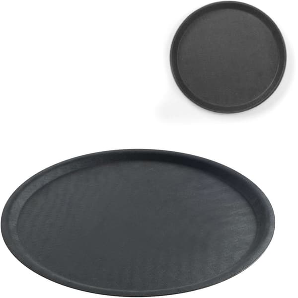 Skridsikker tjenerbakke, rund, diameter. 50 cm sort - Hendi 508787