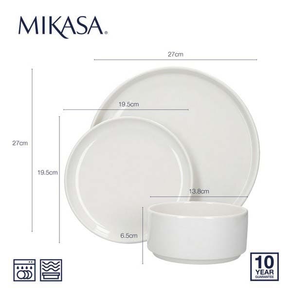 Mikasa Service Camberlie 12 Stykker Transparent