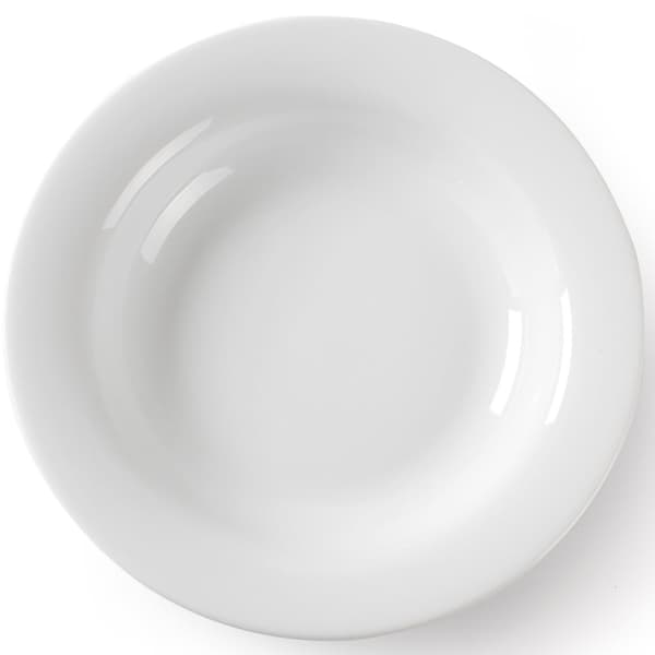 OPTIMA djup sopptallrik, vitt porslin, diameter 220mm set om 12 st. - Hendi 770863