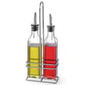 Miniatyrbillede 2 af 2: Bordsæt flasker med kurv til olivenolie og vineddike 2 x 237ml - Hendi 460245
