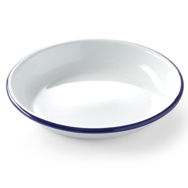 Djup emaljerad platta, vit, diameter. 240 mm Hendi 621271