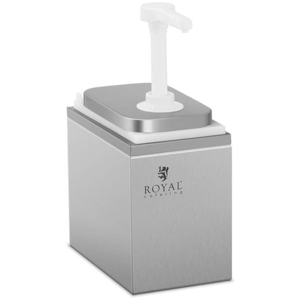 Såsdispenser med rostfri pump, 2 l