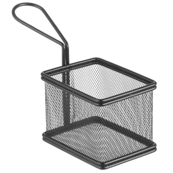 Minikori paistettujen välipalojen tarjoiluun kahvalla 100x80x75 mm - Hendi 425619