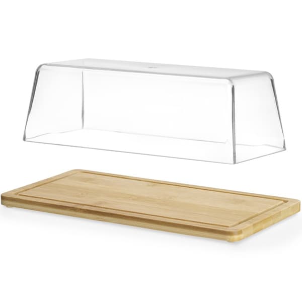 Bambus udstillingsbakke til buffet med låg 320 x 160 x 110 mm - Hendi 523841