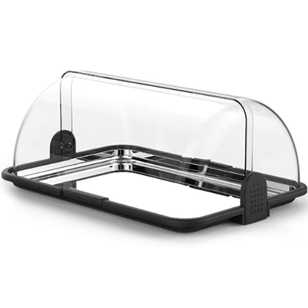 Buffet vitrineskab med rulletop dæksel 465 x 315 x 195 mm - Hendi 871775