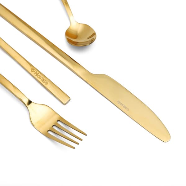 Ruokailuvälinesarja | APERI | kultainen | 24 kpl | 954478