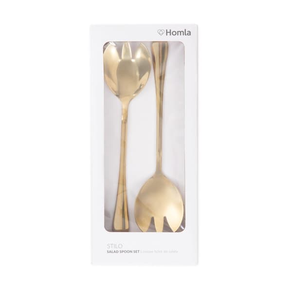 Aseta | STILO | kultaiset salaattilusikat | 2 kpl | 854229