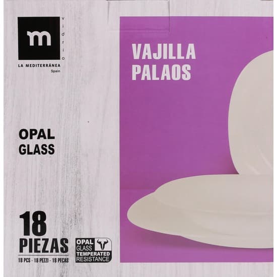 La Mediterranea Service 18 Kvadratiske Stykker Opal Palau Md
