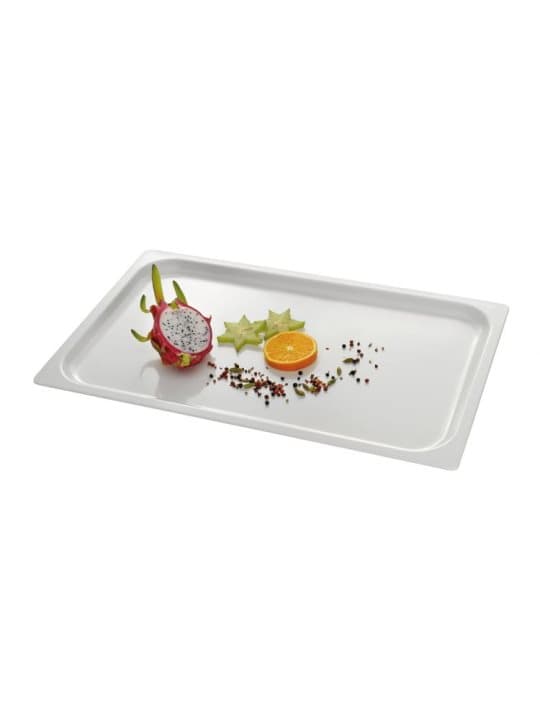 Bakke til anretning og mad 530x325mm GN 1/1 hvid - Hendi 561607
