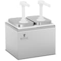 Miniatyrbild 2 av 6: Dubbel dispenser för såser med rostfri pump, 2 x 2 l