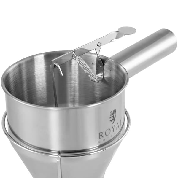Dispenser för gräddsåser, rostfritt stål, munstycke dia. 8 mm 1,2 l