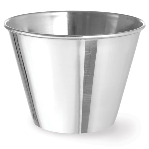 Ramekin skål, fad til saucer og dips, rustfrit stål, diameter. 100 mm 12 stk 340 ml - Hendi 400067